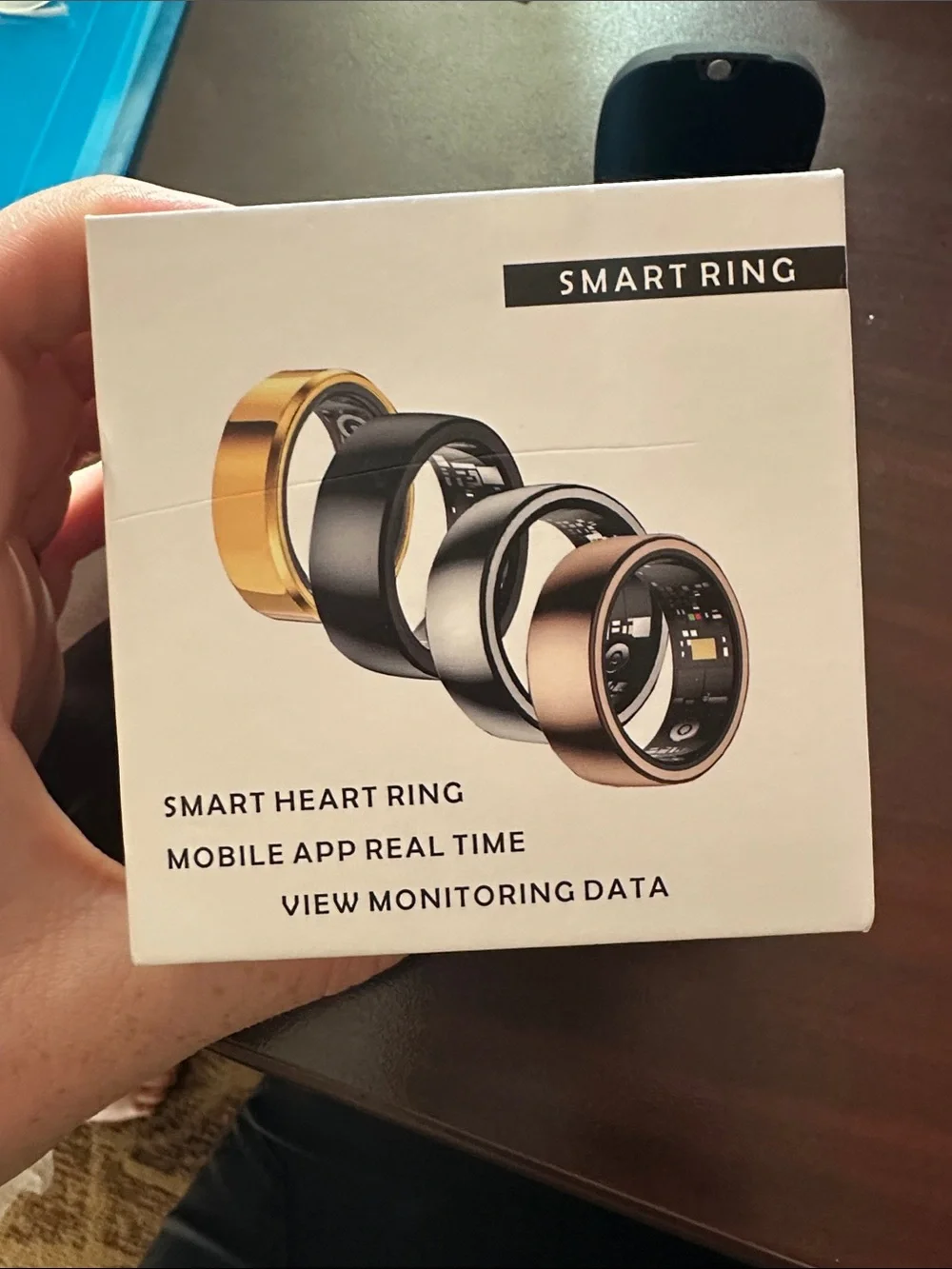 Smart Ring Heart Monitor - Black and Gold Options